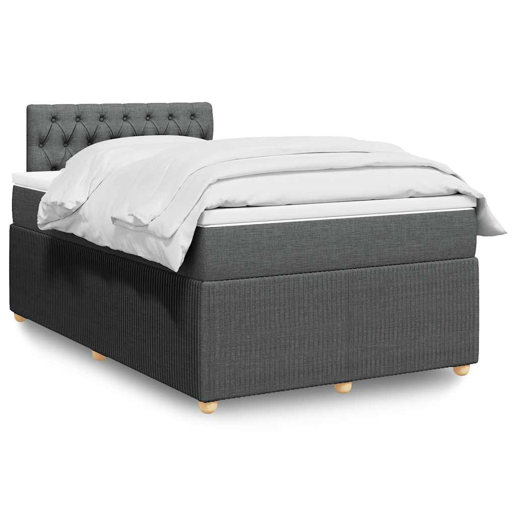 Boxspringbett Mit Matratze Stoff Dunkelgrau