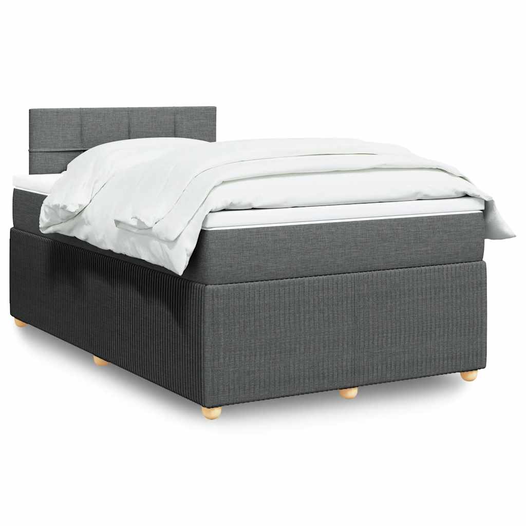 Boxspringbett Mit Matratze Stoff Dunkelgrau