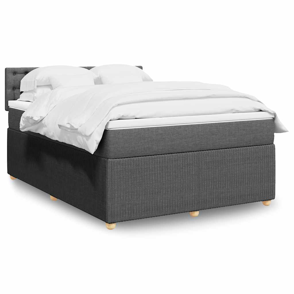 Boxspringbett Mit Matratze Stoff Dunkelgrau