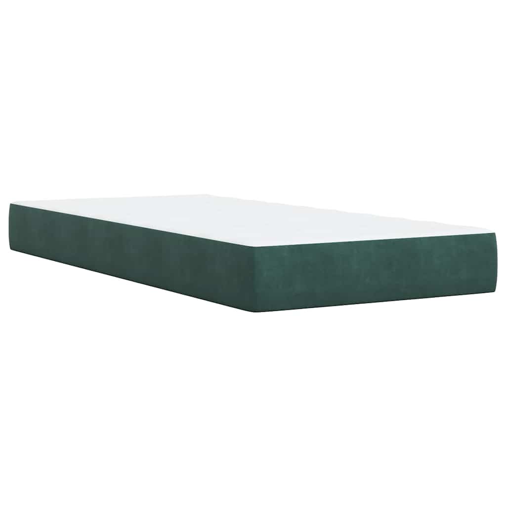Boxspringbett Mit Matratze Samt Dunkelgrün