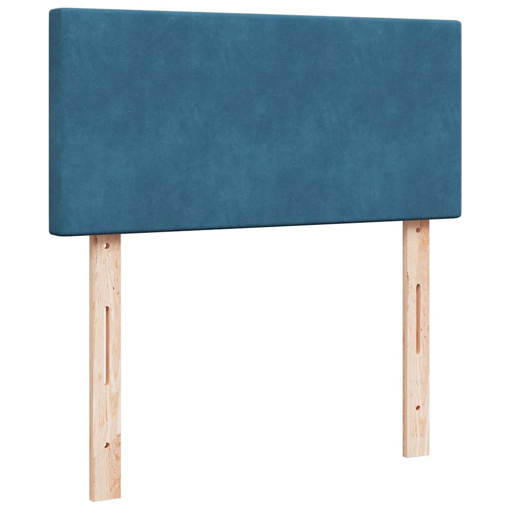 Boxspringbett Mit Matratze Samt Blau