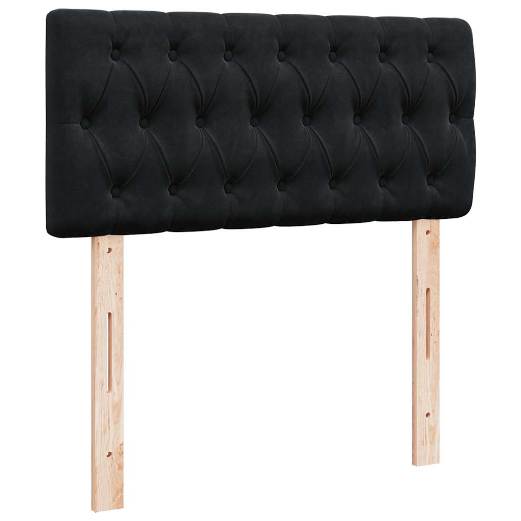 Boxspringbett Mit Matratze Samt Schwarz