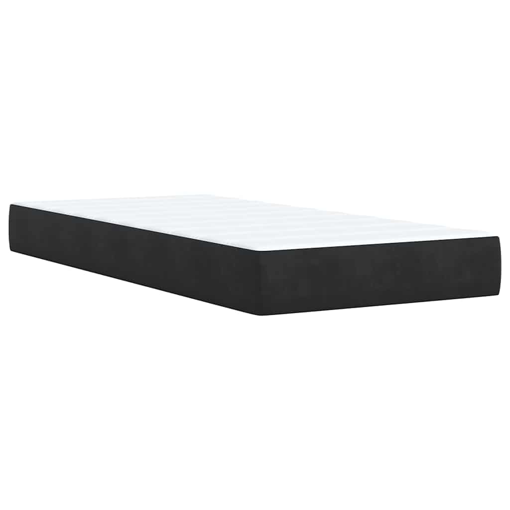 Boxspringbett Mit Matratze Samt Schwarz