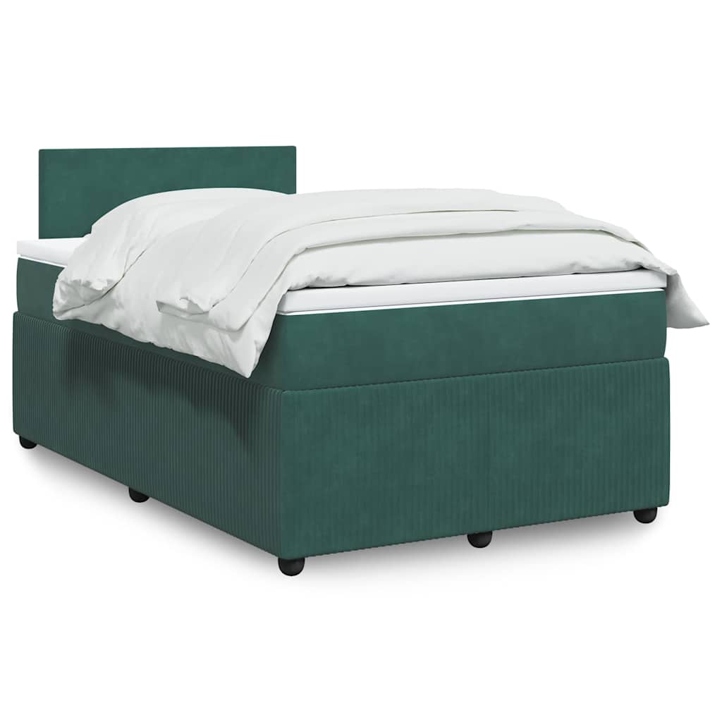 Boxspringbett Mit Matratze Samt Dunkelgrün