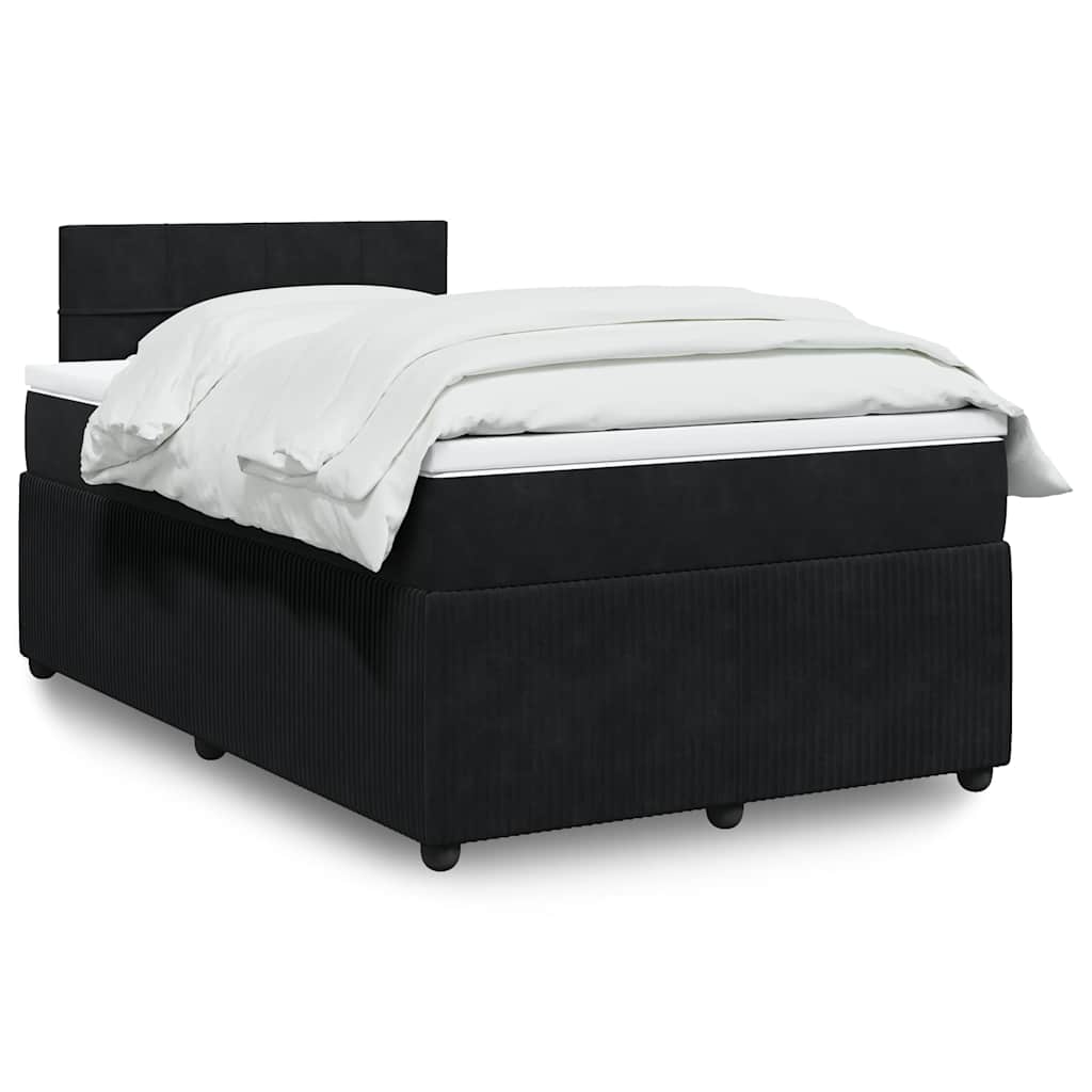 Boxspringbett Mit Matratze Samt Schwarz