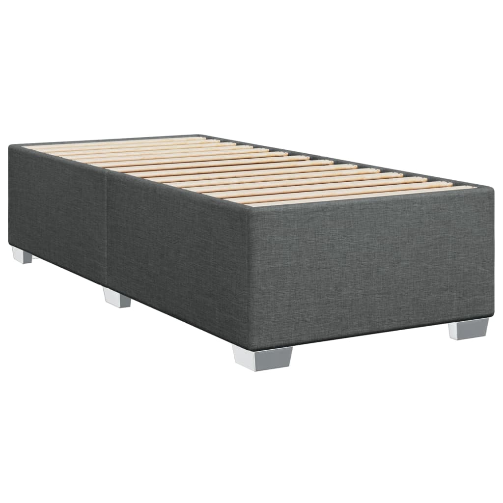 Boxspringbett Mit Matratze Stoff Dunkelgrau