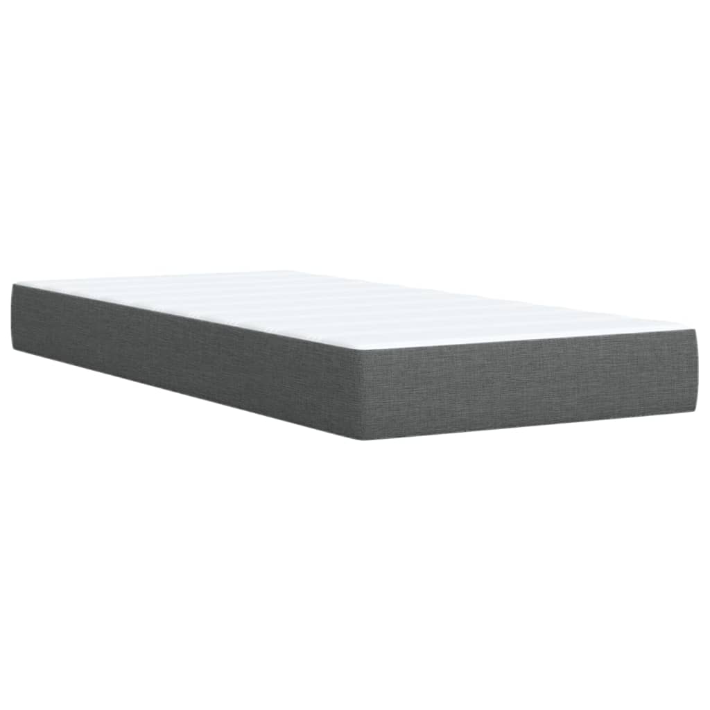 Boxspringbett Mit Matratze Stoff Dunkelgrau