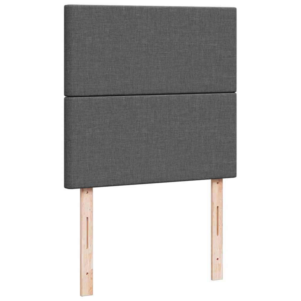 Boxspringbett Mit Matratze Stoff Dunkelgrau