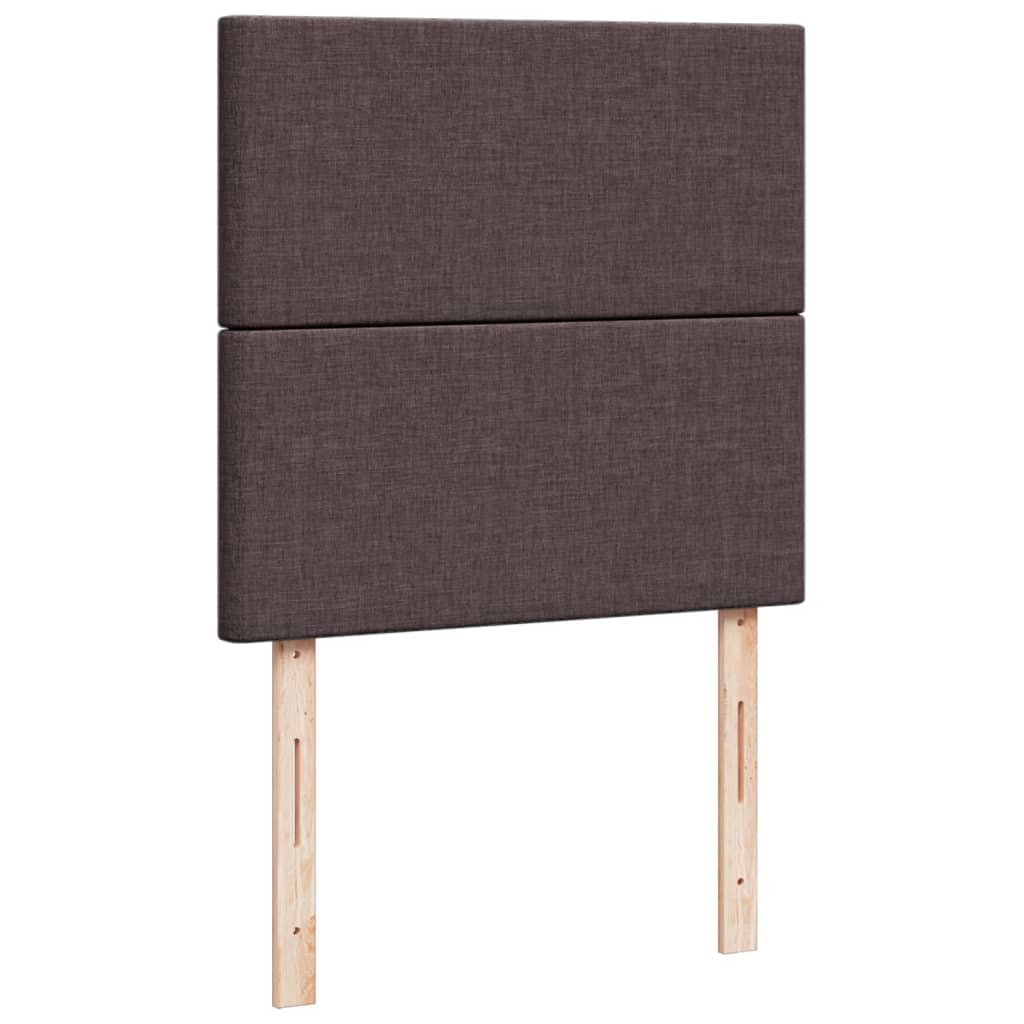 Boxspringbett Mit Matratze Stoff Dunkelbraun