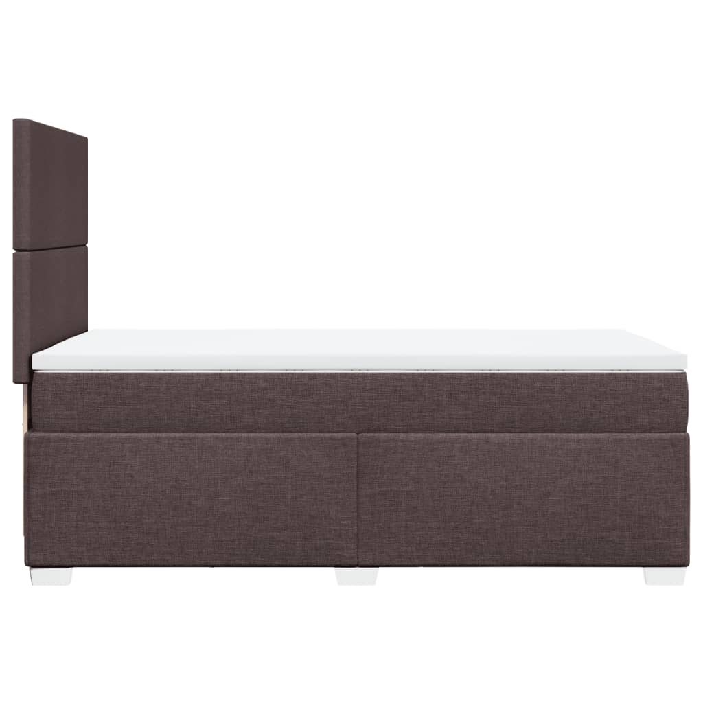 Boxspringbett Mit Matratze Stoff Dunkelbraun