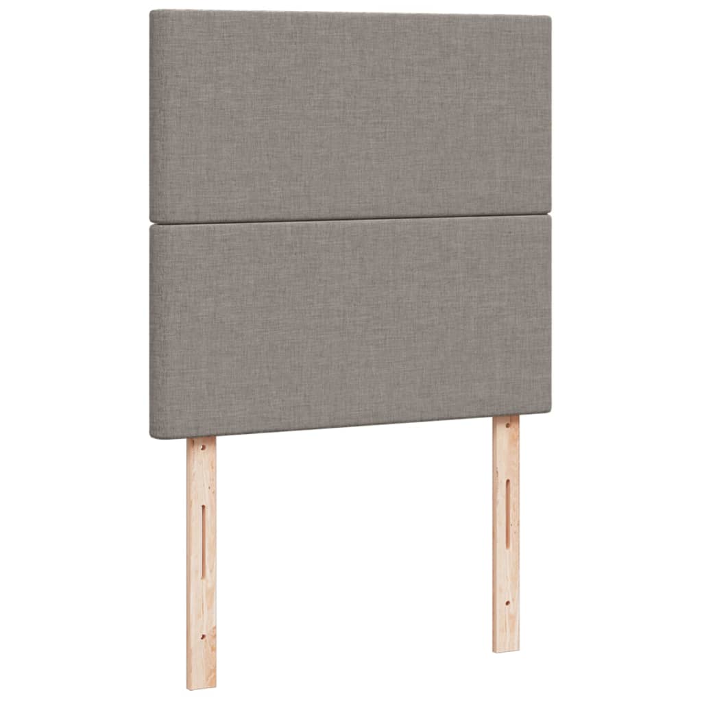 Boxspringbett Mit Matratze Stoff Taupe