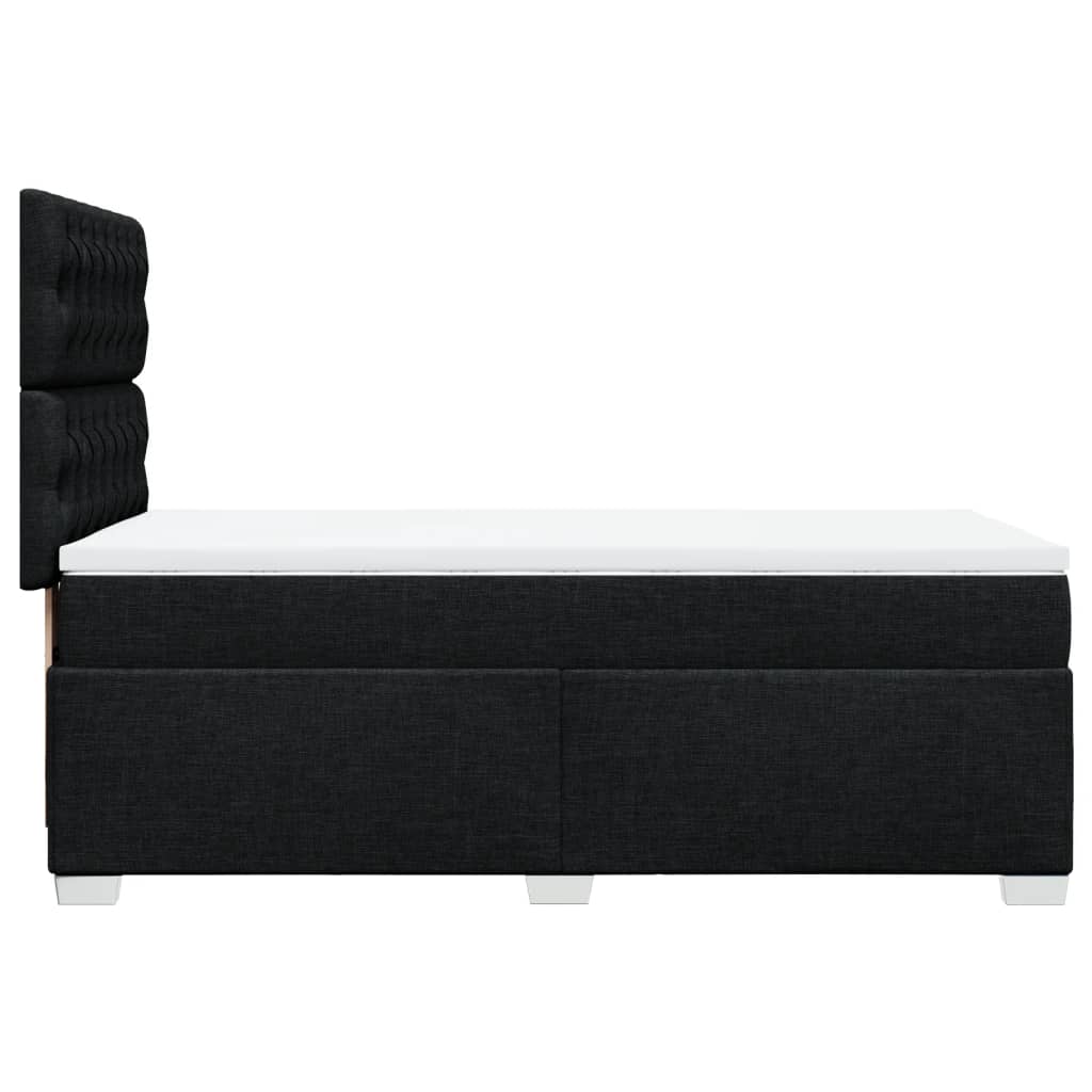 Boxspringbett Mit Matratze Stoff Schwarz