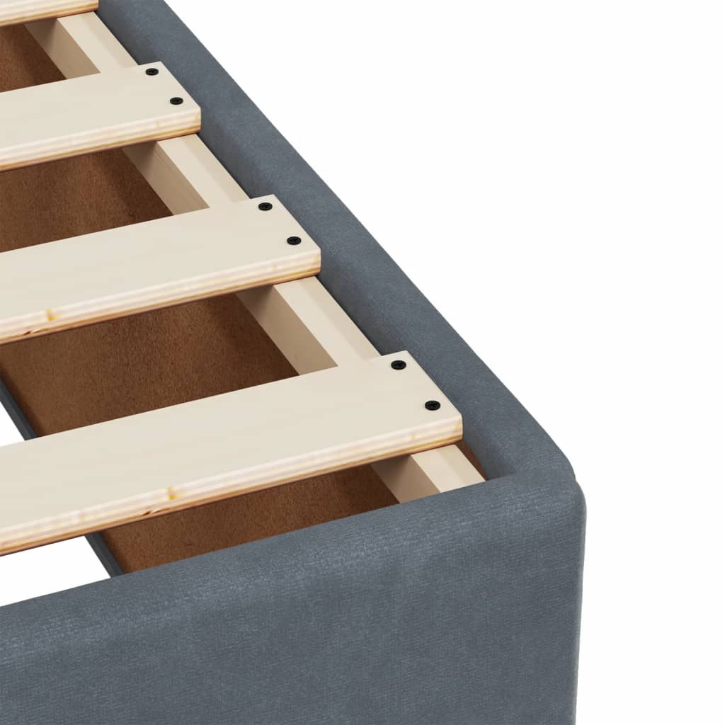 Boxspringbett Mit Matratze Samt Dunkelgrau
