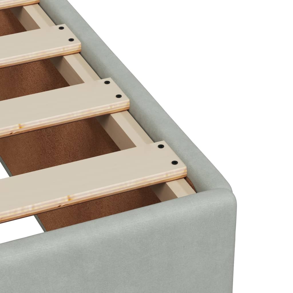 Boxspringbett Mit Matratze Samt Hellgrau