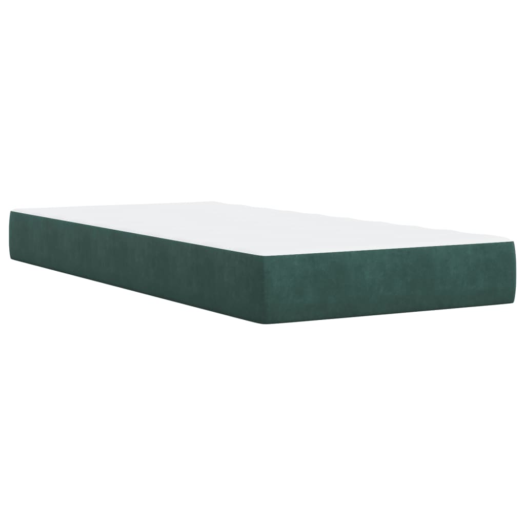 Boxspringbett Mit Matratze Samt Dunkelgrün