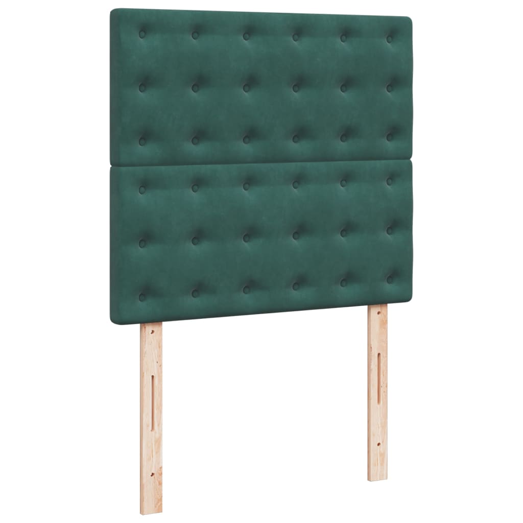 Boxspringbett Mit Matratze Samt Dunkelgrün