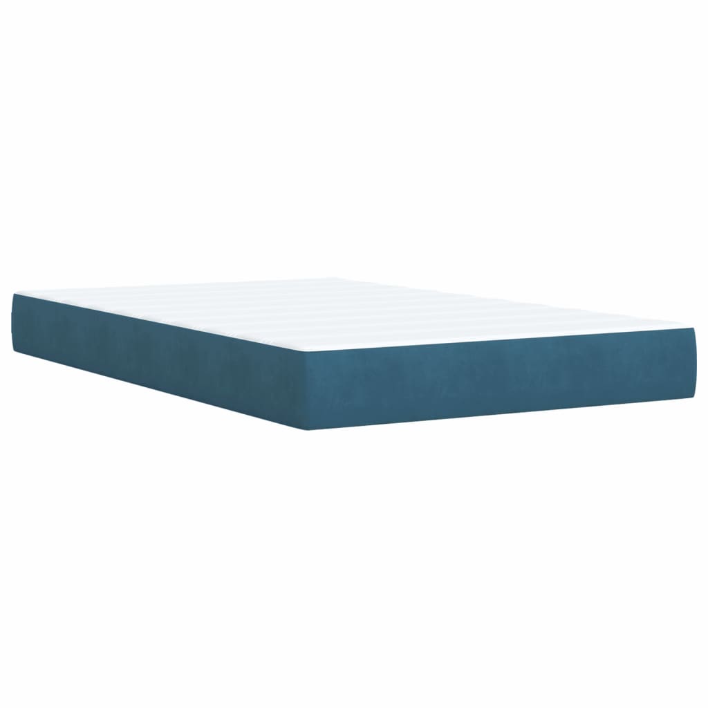 Boxspringbett Mit Matratze Samt Blau