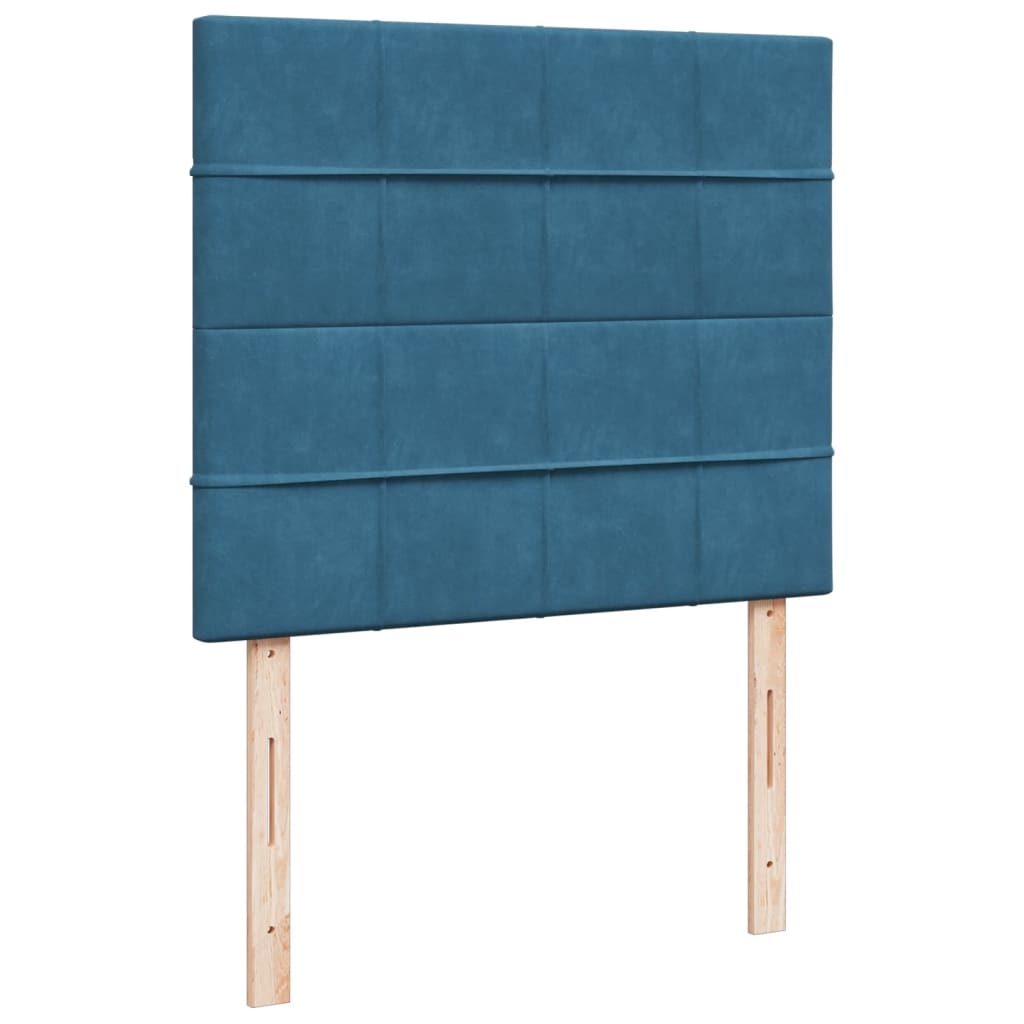 Boxspringbett Mit Matratze Samt Blau