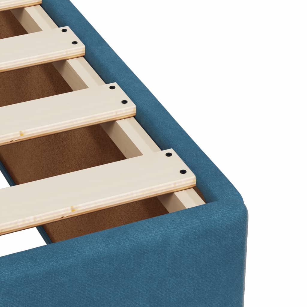 Boxspringbett Mit Matratze Samt Blau