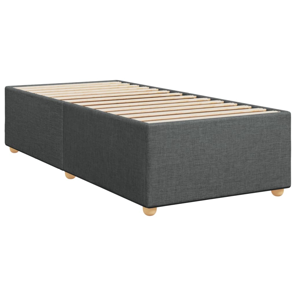 Boxspringbett Mit Matratze Stoff Dunkelgrau