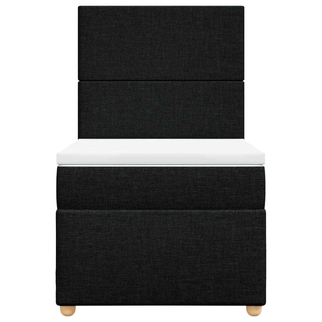 Boxspringbett Mit Matratze Stoff Schwarz