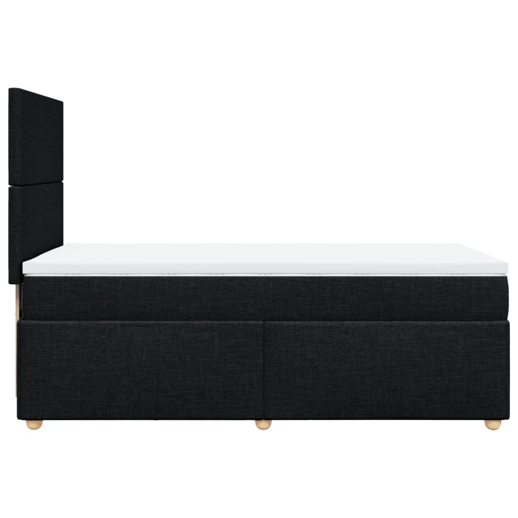 Boxspringbett Mit Matratze Stoff Schwarz
