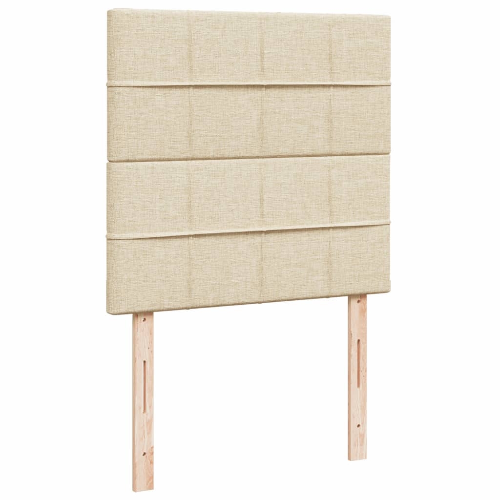 Boxspringbett Mit Matratze Stoff Creme