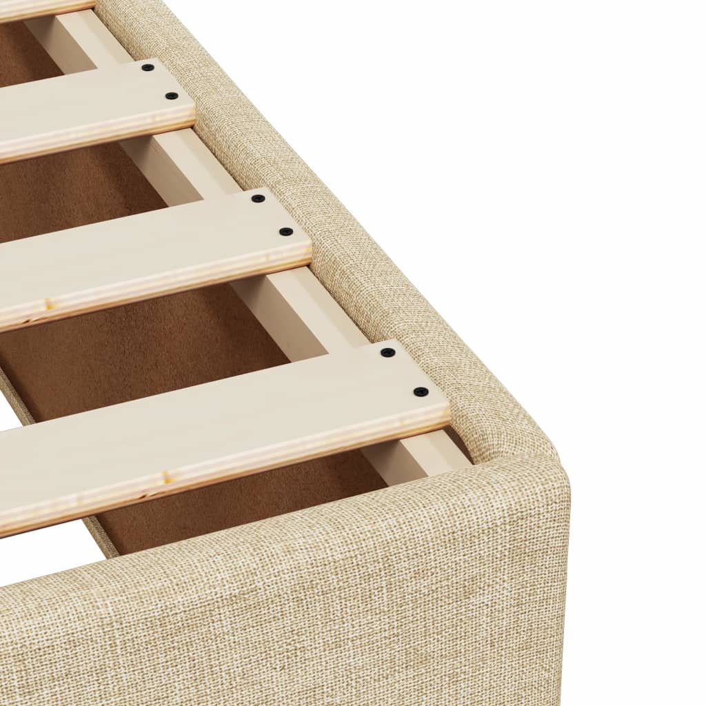 Boxspringbett Mit Matratze Stoff Creme