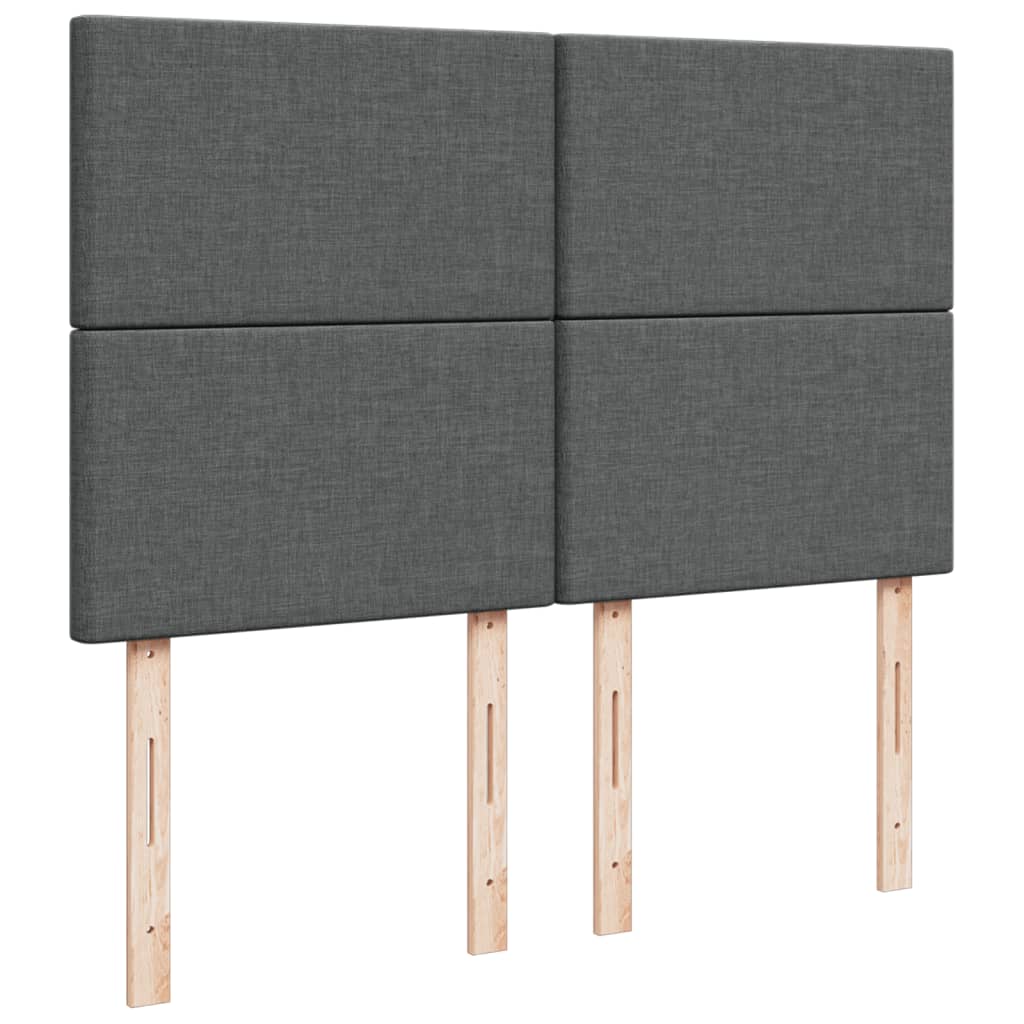 Boxspringbett Mit Matratze Stoff Dunkelgrau