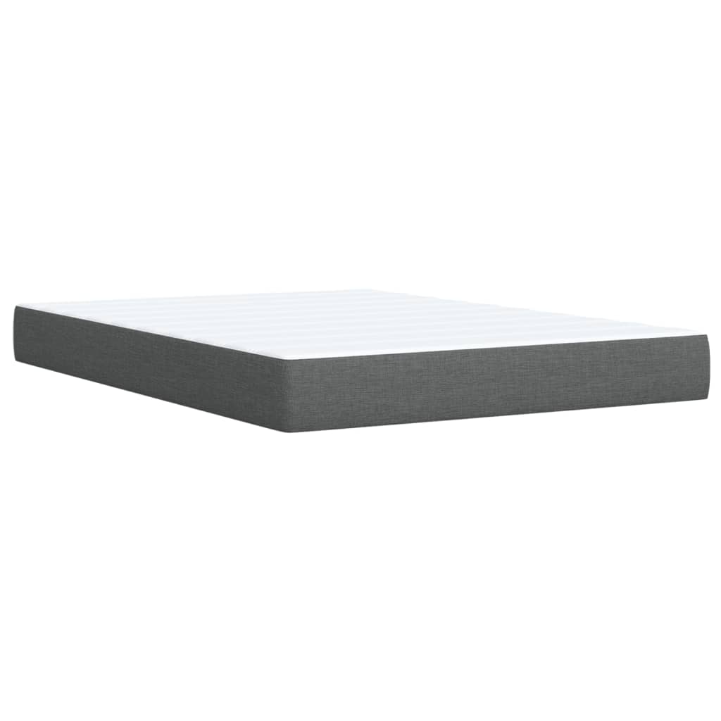 Boxspringbett Mit Matratze Stoff Dunkelgrau
