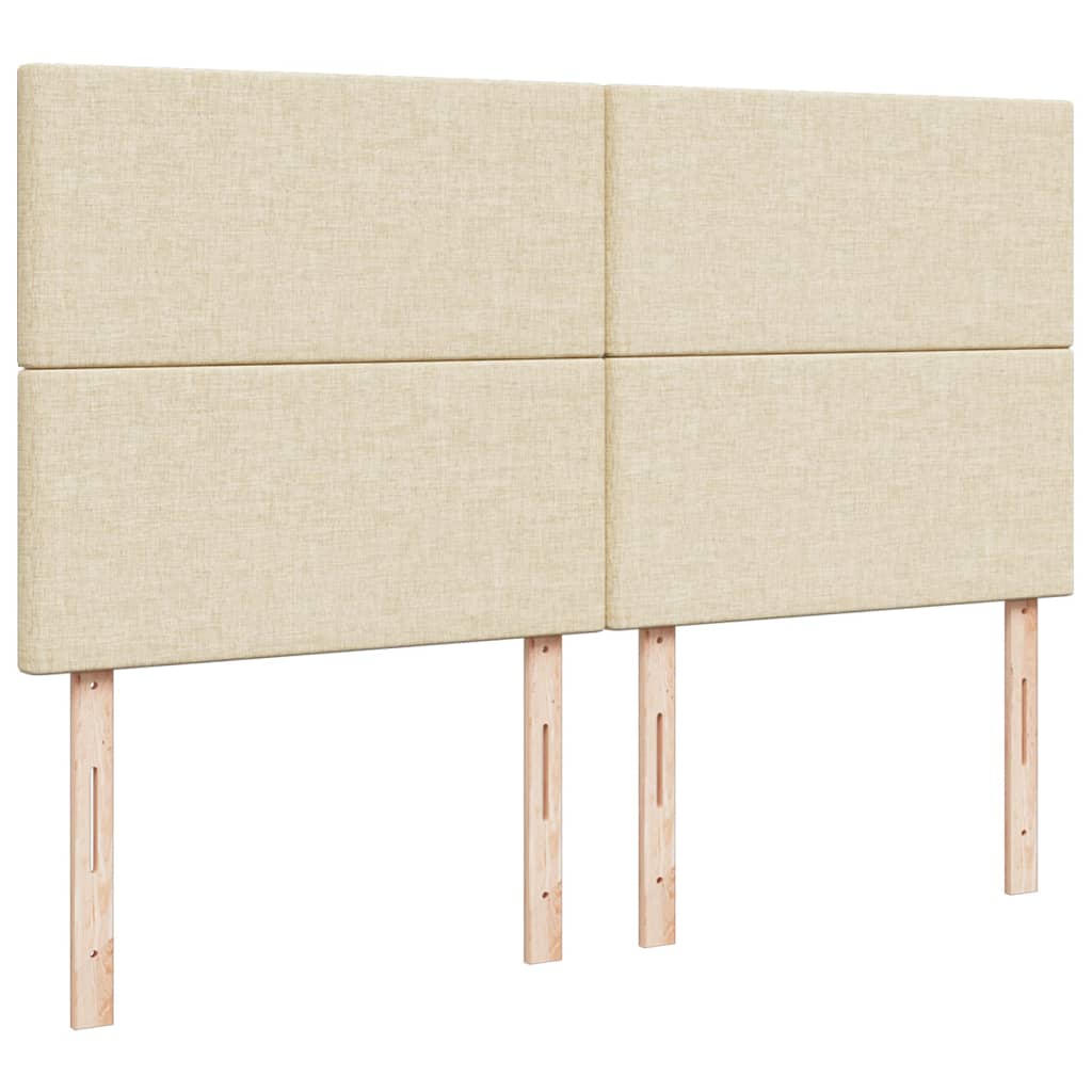 Boxspringbett Mit Matratze Stoff Creme