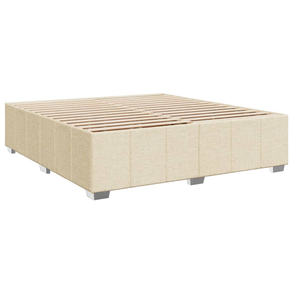 Boxspringbett Mit Matratze Stoff Creme