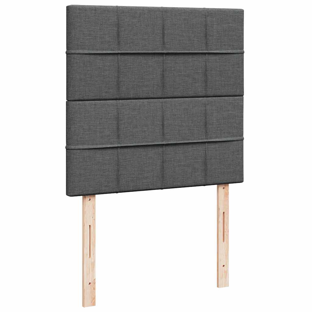Boxspringbett Mit Matratze Stoff Dunkelgrau