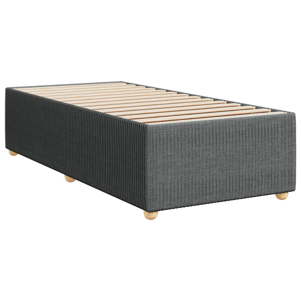Boxspringbett Mit Matratze Stoff Dunkelgrau
