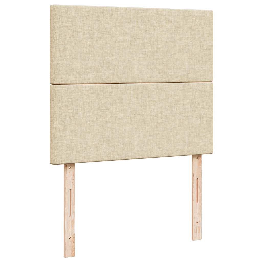 Boxspringbett Mit Matratze Stoff Creme