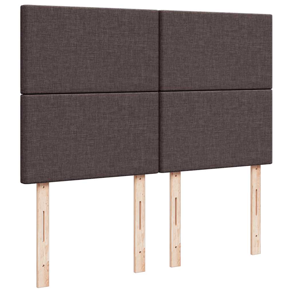 Boxspringbett Mit Matratze Stoff Dunkelbraun