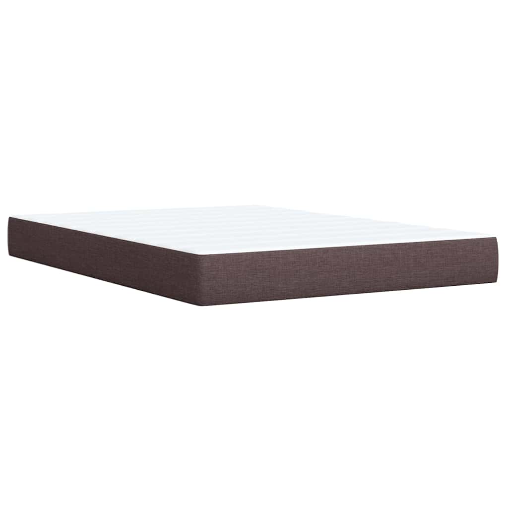 Boxspringbett Mit Matratze Stoff Dunkelbraun
