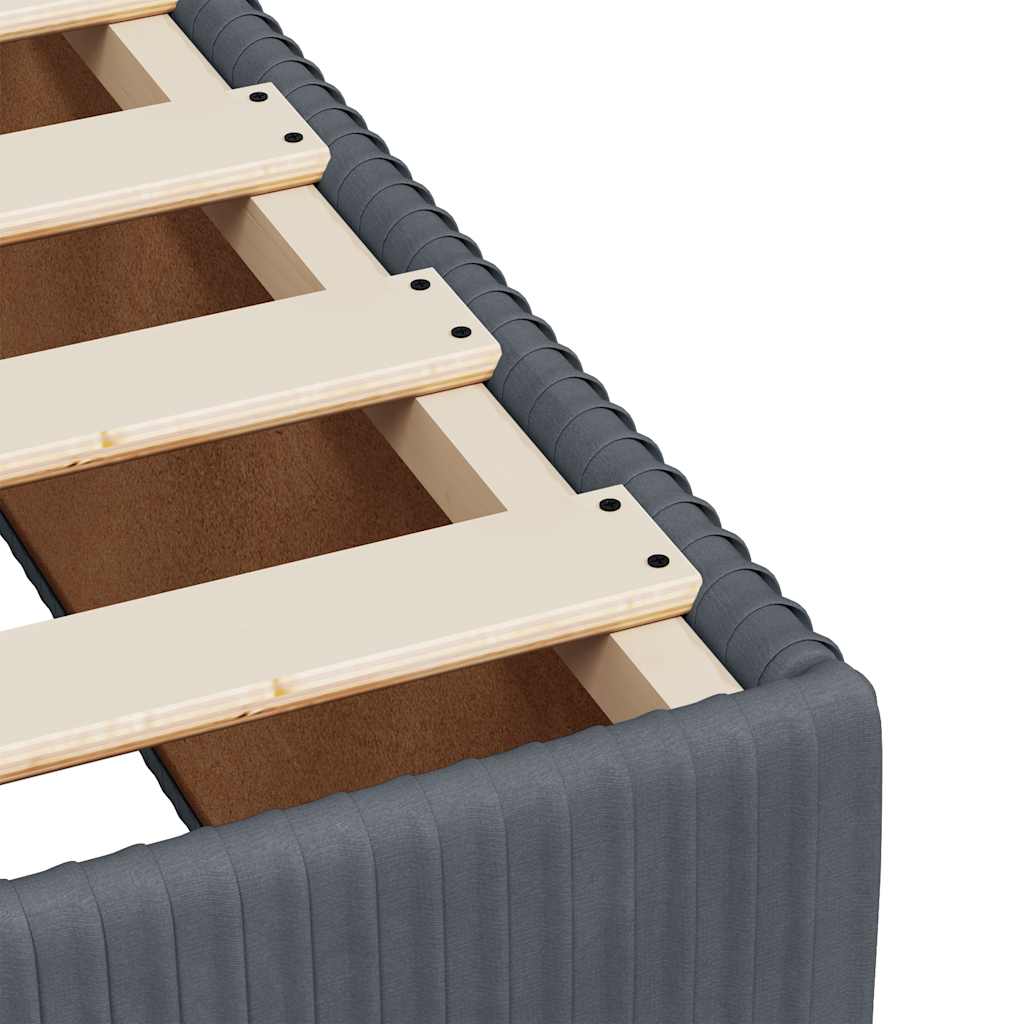 Boxspringbett Mit Matratze Samt Dunkelgrau