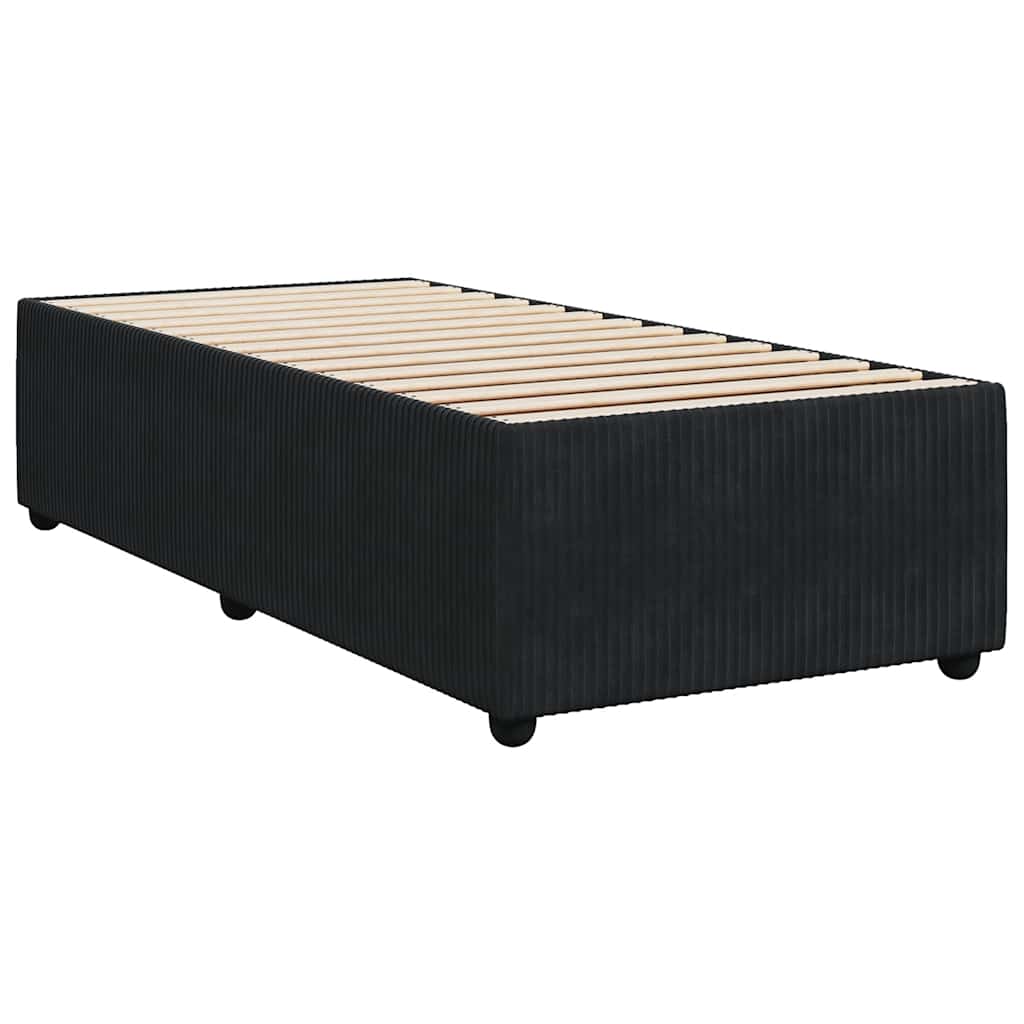 Boxspringbett Mit Matratze Samt Schwarz