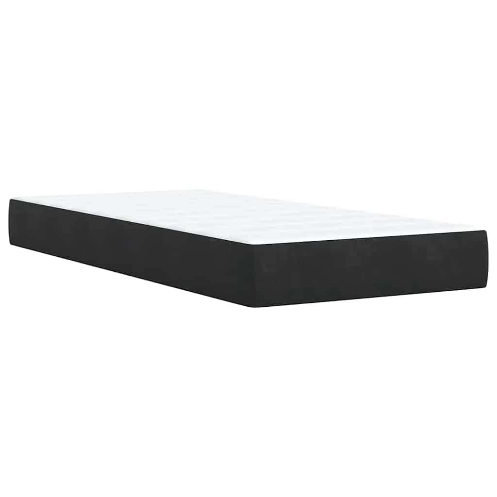 Boxspringbett Mit Matratze Samt Schwarz
