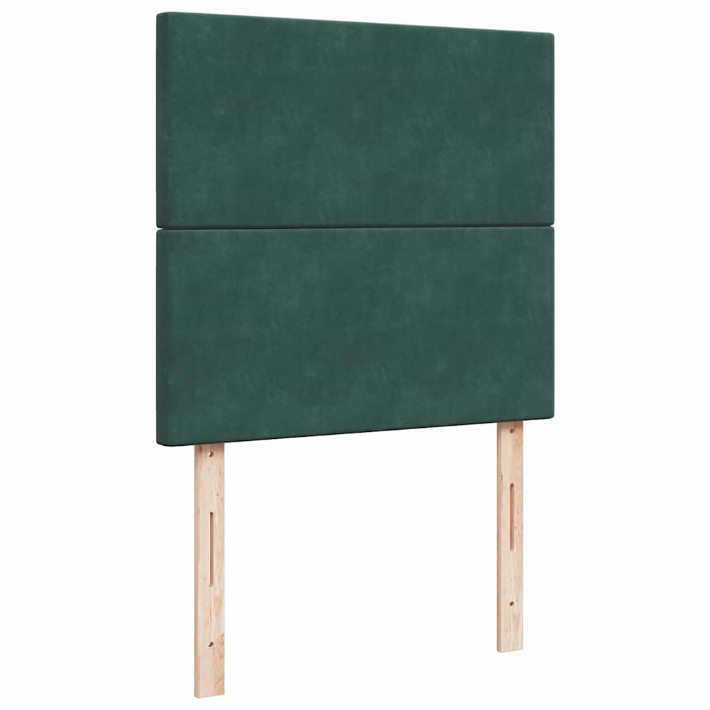 Boxspringbett Mit Matratze Samt Dunkelgrün