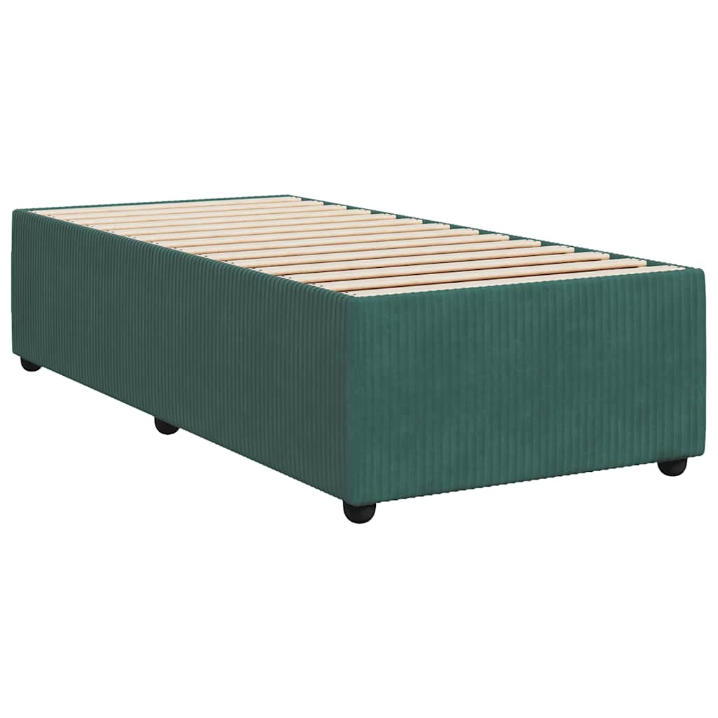 Boxspringbett Mit Matratze Samt Dunkelgrün