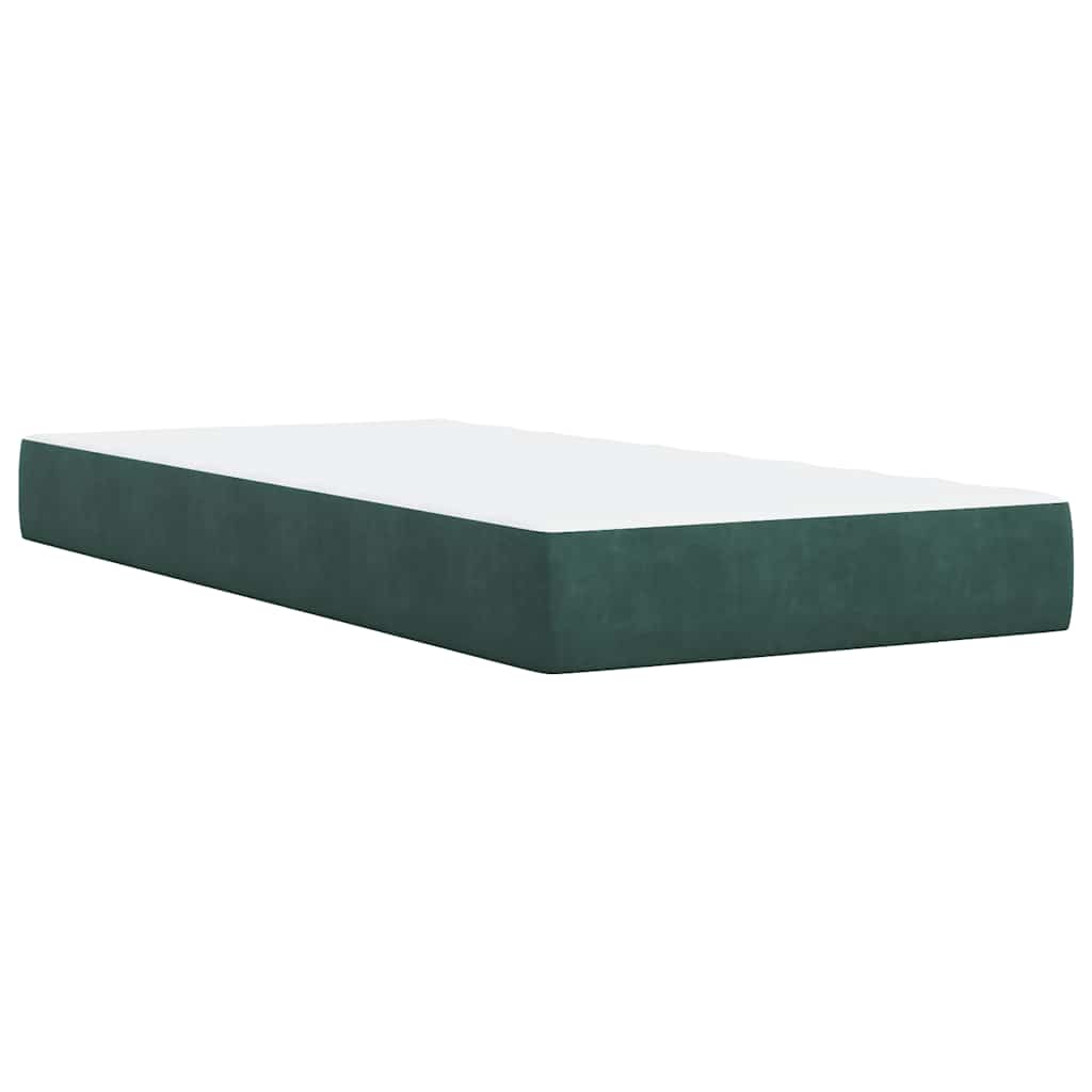 Boxspringbett Mit Matratze Samt Dunkelgrün