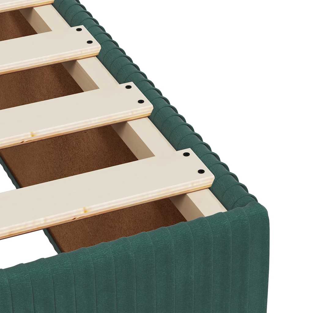 Boxspringbett Mit Matratze Samt Dunkelgrün