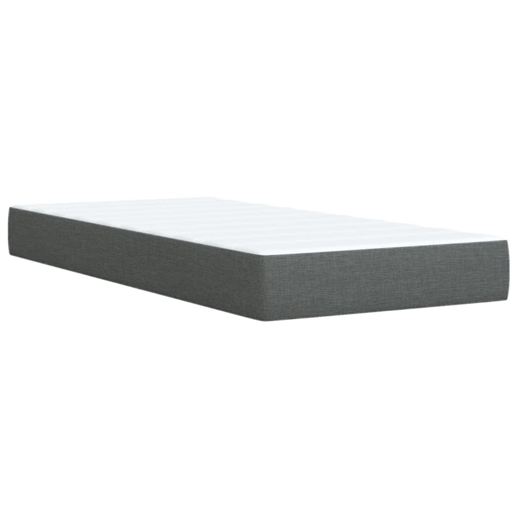 Boxspringbett Mit Matratze Stoff Dunkelgrau