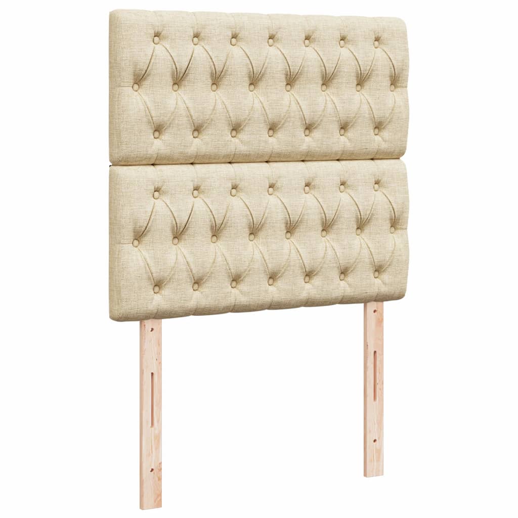Boxspringbett Mit Matratze Stoff Creme