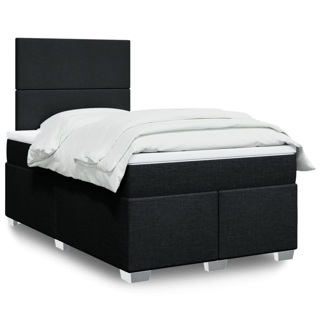Boxspringbett Mit Matratze Stoff Schwarz
