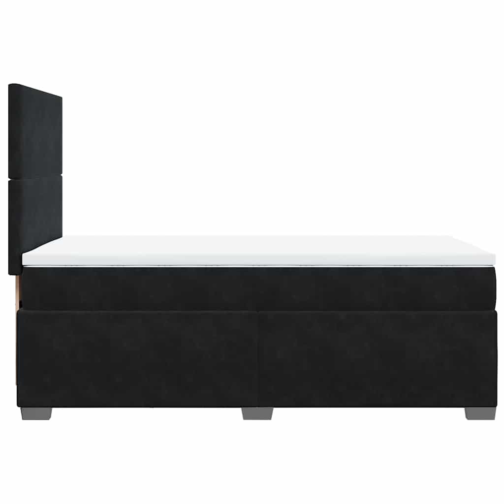 Boxspringbett Mit Matratze Samt Schwarz