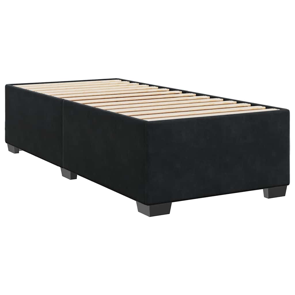 Boxspringbett Mit Matratze Samt Schwarz