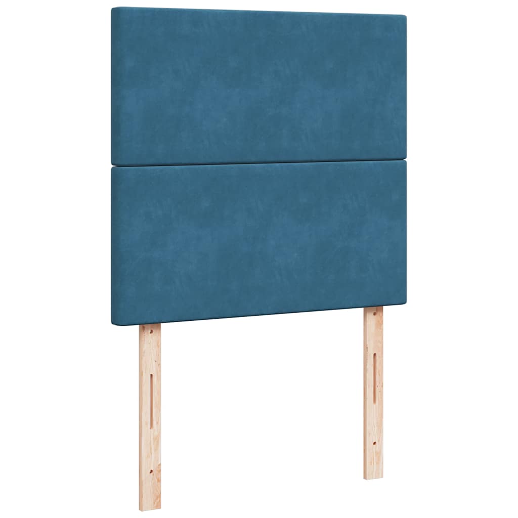 Boxspringbett Mit Matratze Samt Blau